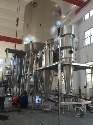 HMI Control Industrial Centrifugal Spray Dryer 200kg / H Disesuaikan