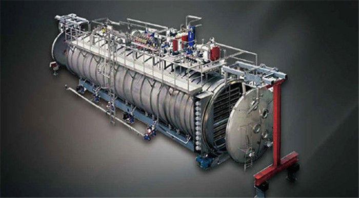 Pengering Drum Vakum Bahan Makanan Air Panas tipe batch horizontal